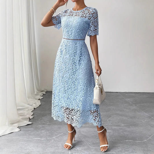 Robe Chic Femme – Bleu Profond & Élégance