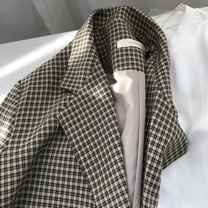 MARIVEL — Blazer à Carreaux pour Femme