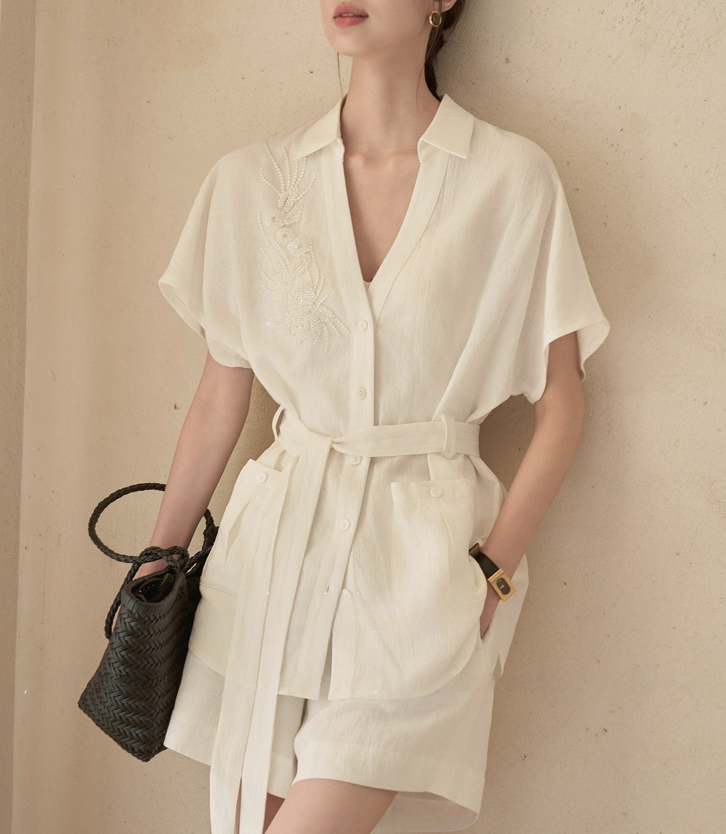 Ensemble Femme – Haut & Short Mi-Cuisse Élégant