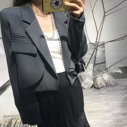 Blazer Élégant Style Européen