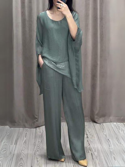 Costume Femme – Pantalon & Haut Épaules Dénudées