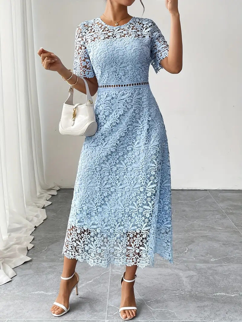 Robe Chic Femme – Bleu Profond & Élégance