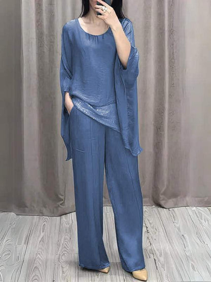 Costume Femme – Pantalon & Haut Épaules Dénudées