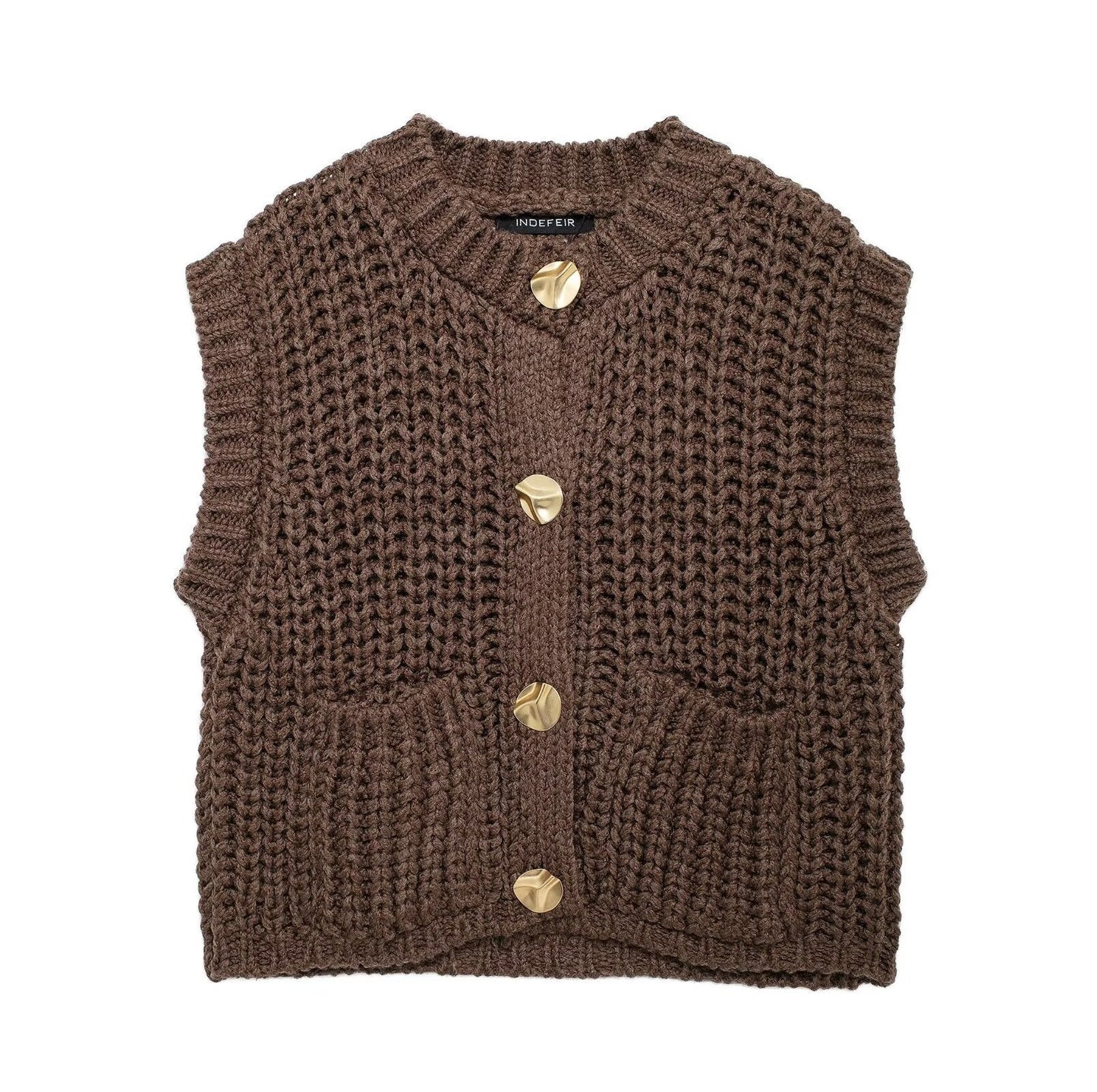 LUNESSA — Gilet Maille Épaisse & Cozy Chic