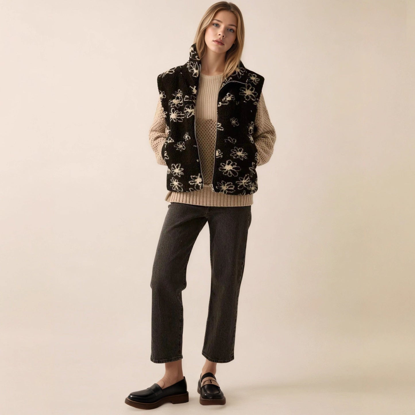 Gilet Femme Noir – Élégance et Confort