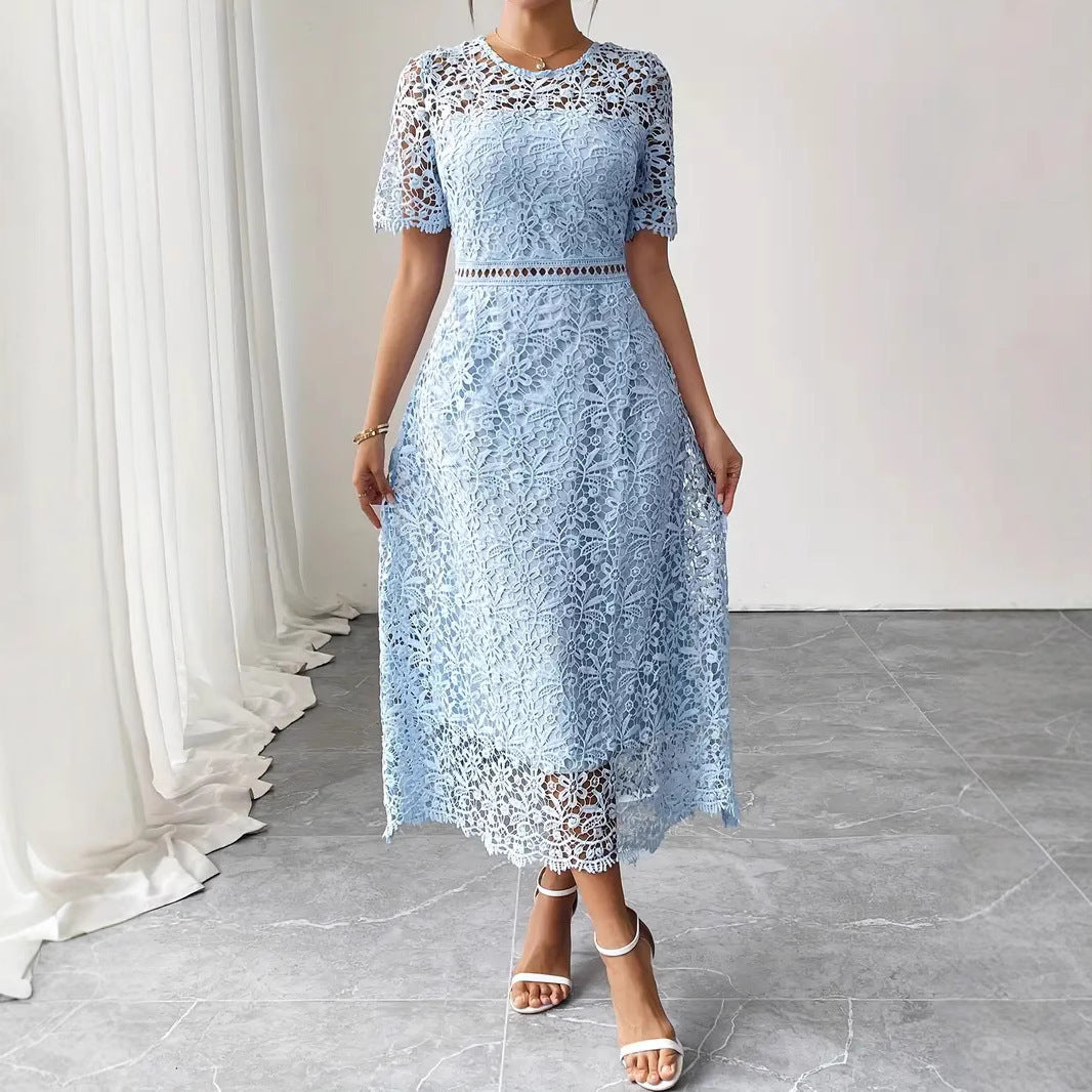 Robe Chic Femme – Bleu Profond & Élégance