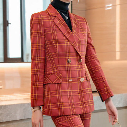 ORLENA — Blazer à Carreaux pour Femme