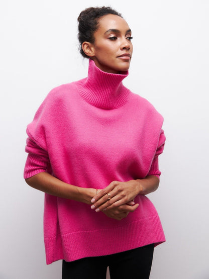 VELÉA — Pull Col Roulé Élégant