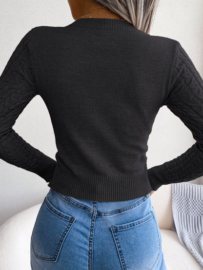 Pull à manches longues en maille