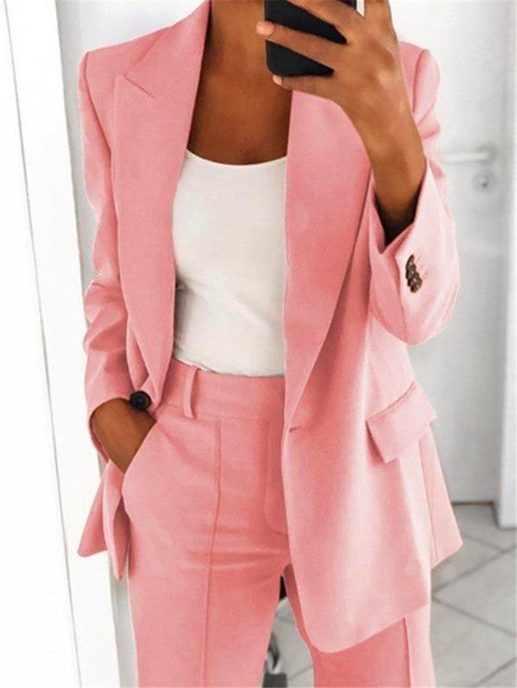 Look Femme Élégant – Blazer & Pantalon Ajusté