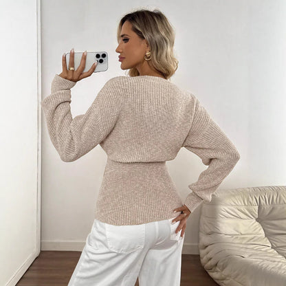 Alveria – Cardigan Élégant  en Maille Col V