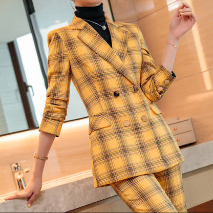 ORLENA — Blazer à Carreaux pour Femme