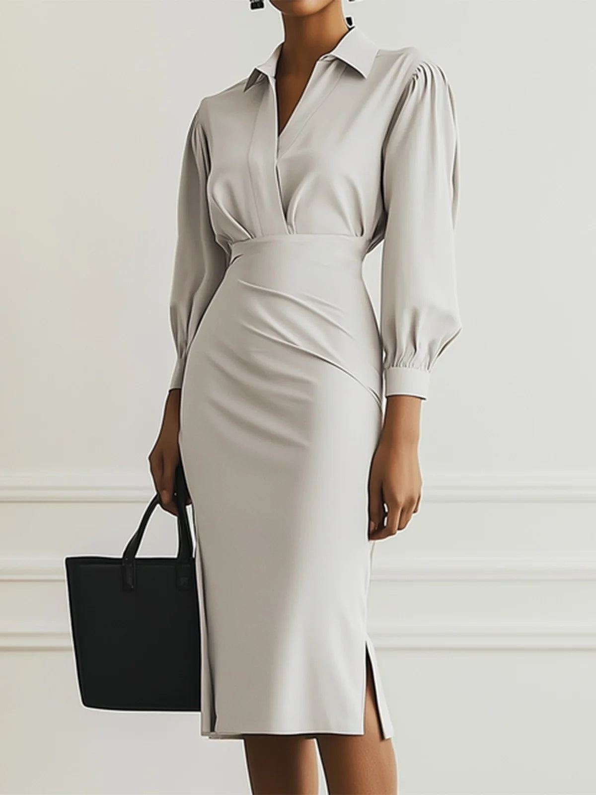 Robe Chic Femme – Style Uni et Élégant