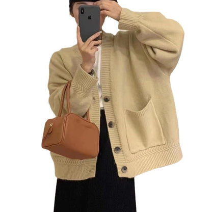 LUNORA — Cardigan Loose à Poches