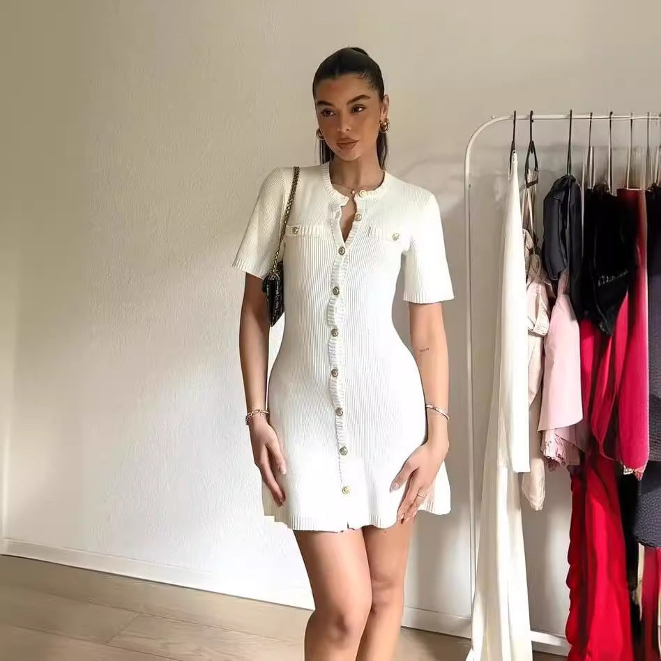 ÉLORÉA — Robe Maille Chic Élégante