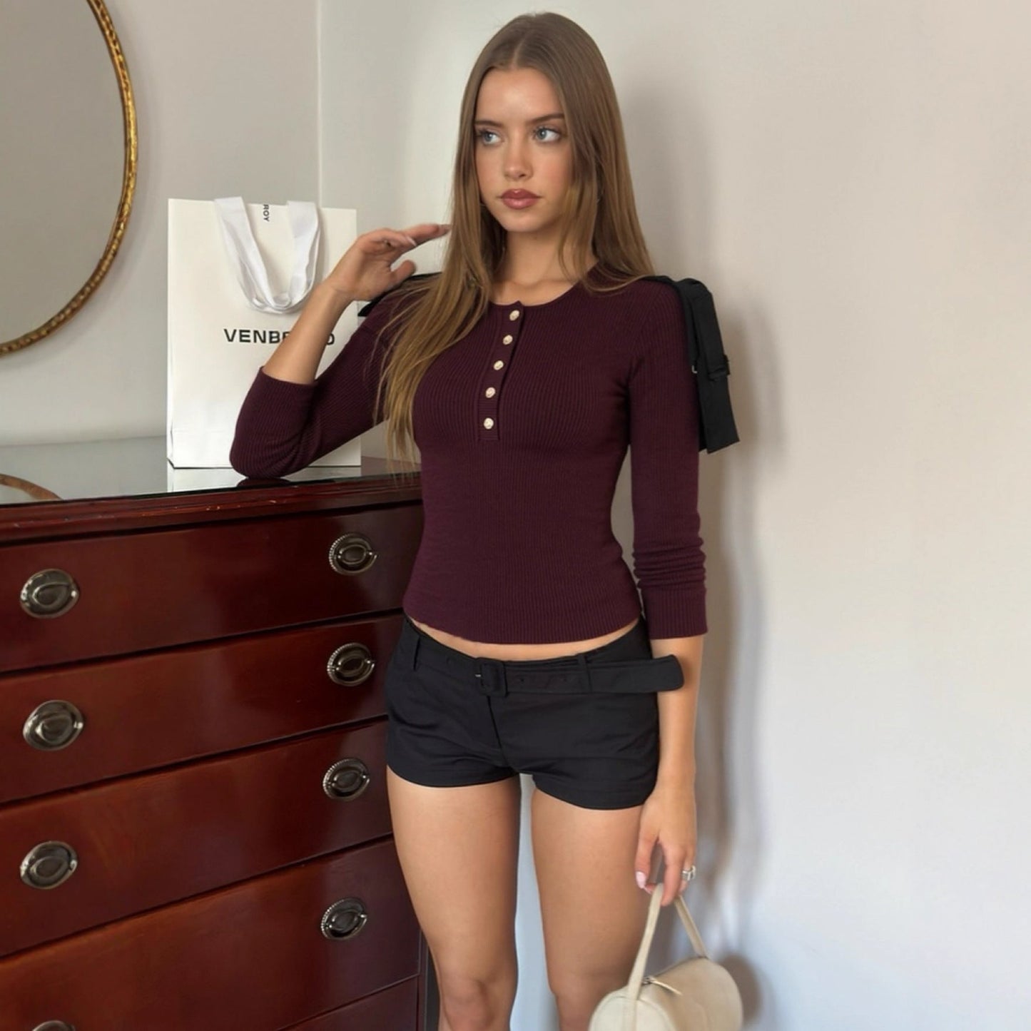 Serelia – Pull Élégant Col Rond Ajusté