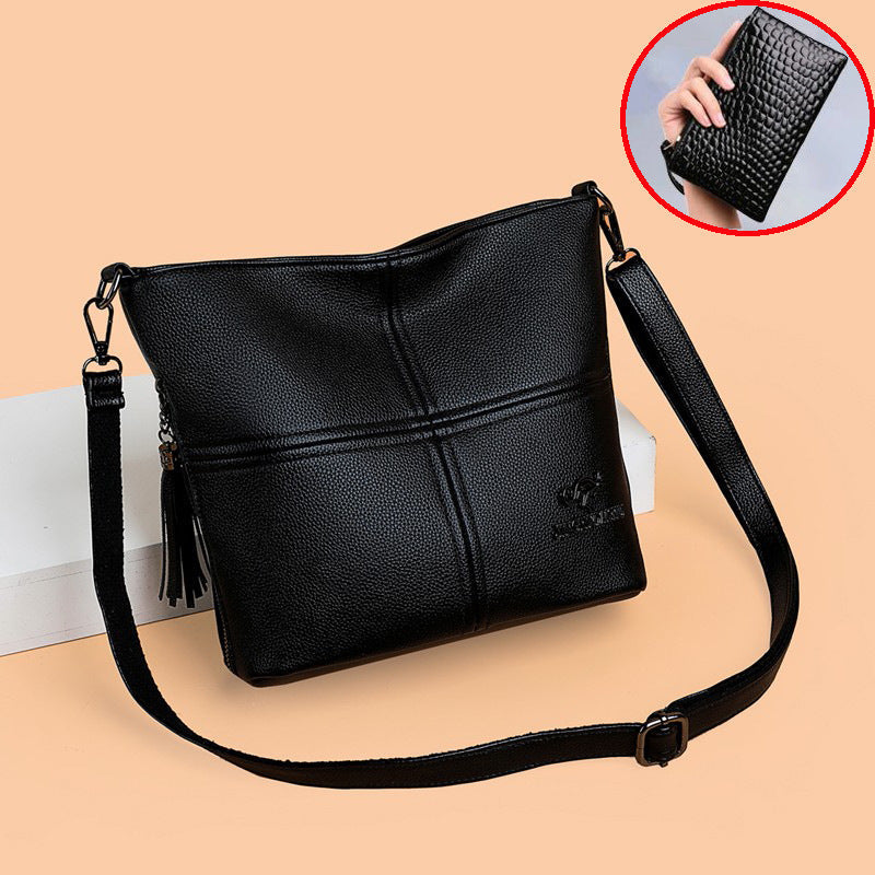 Lyra – Sac Bandoulière Effet Crocodile