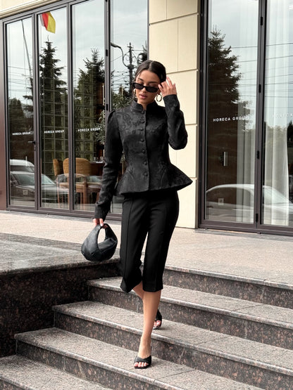 VALÉRINE — Blazer Femme à Col Montant