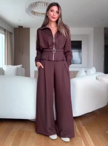 VELSARA — Ensemble Élégant Taille Haute