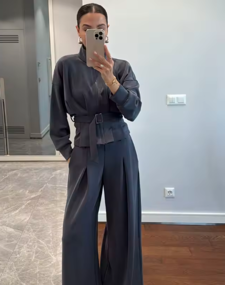 VELSARA — Ensemble Élégant Taille Haute