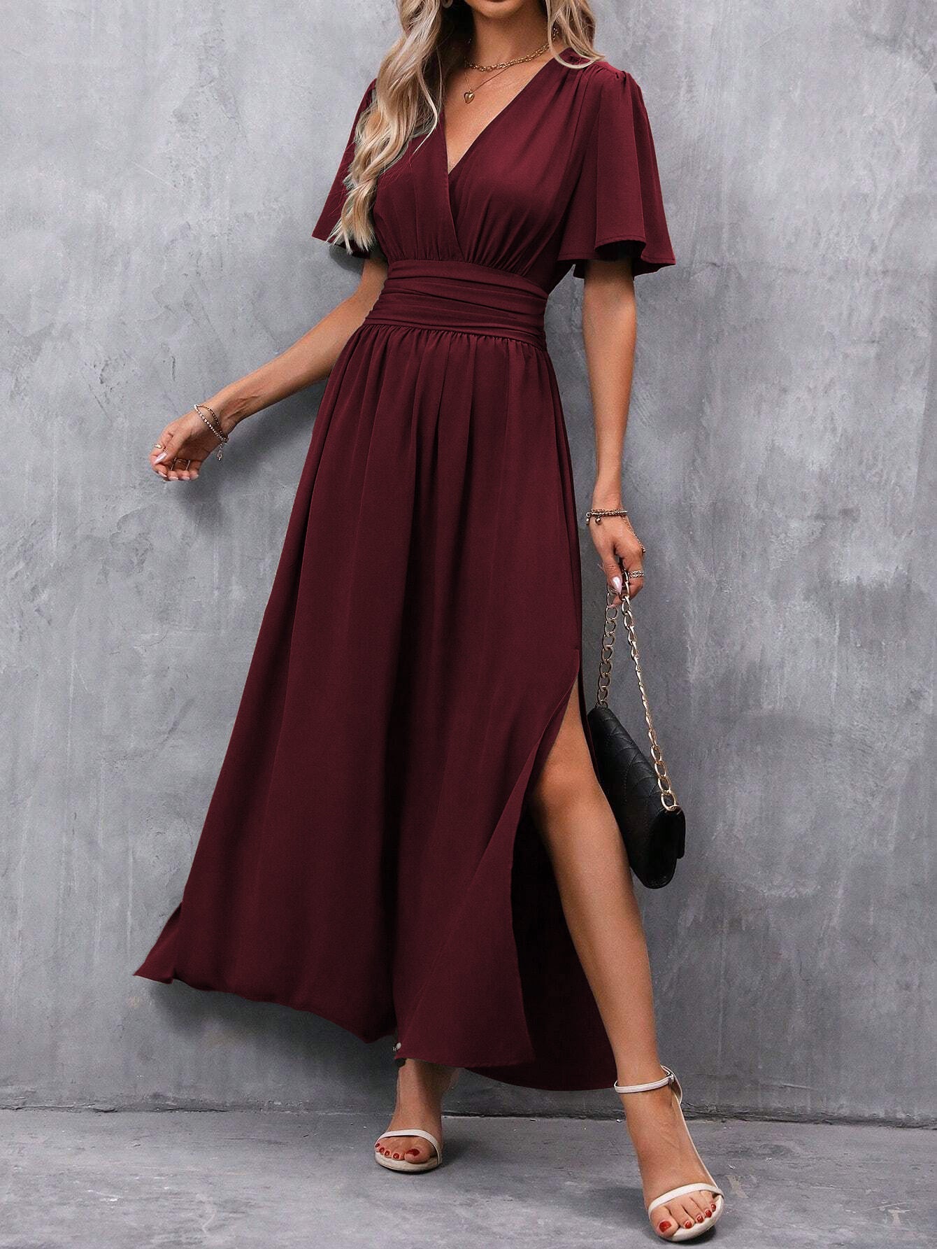 Robe à Jupe Évasée Femme – Style Élégant