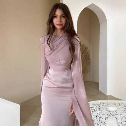 ROSALYNE — Robe Élégante Manches Fluides