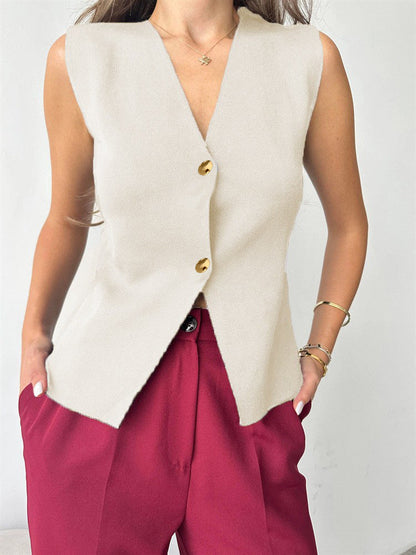 Gilet Femme Élégant – Style Artistique Rétro