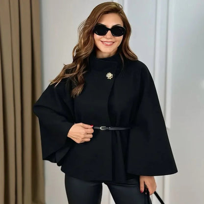Manteau court en laine de printemps