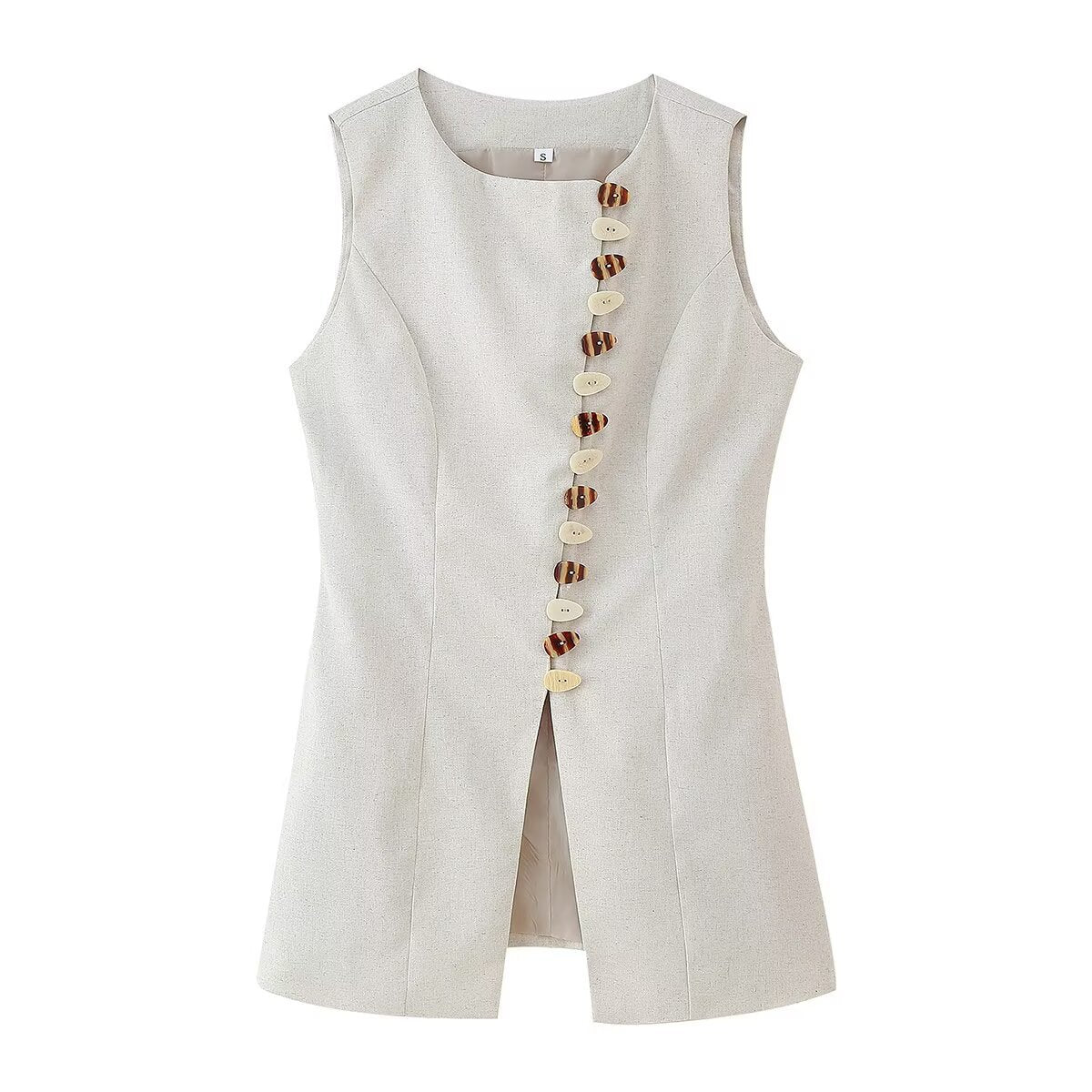 Ensemble Gilet et Jupe  – Motif Géométrique