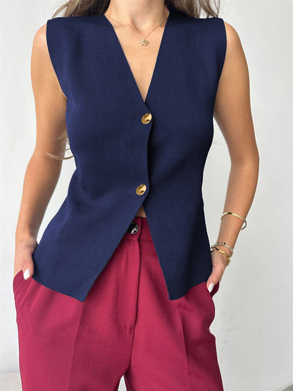 Gilet Femme Élégant – Style Artistique Rétro