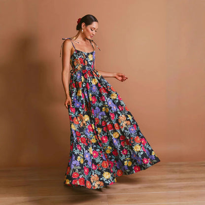 VÉNISSA — Robe Longue Jardin Fleuri