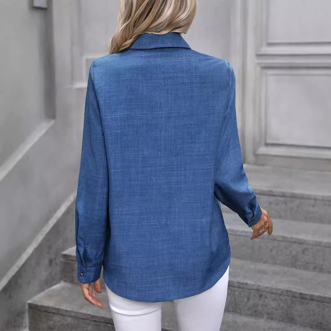 Chemise Cardigan Femme – Manches Longues & Chic