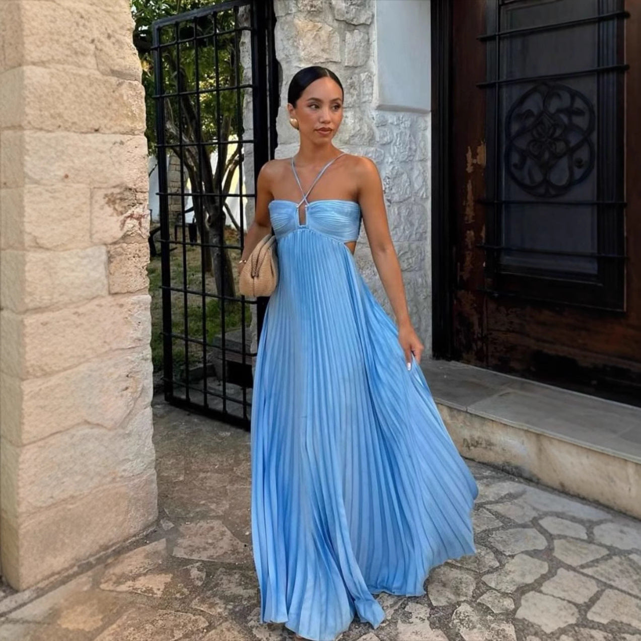 LUMELIA — Robe Maxi Tube, Taille Haute