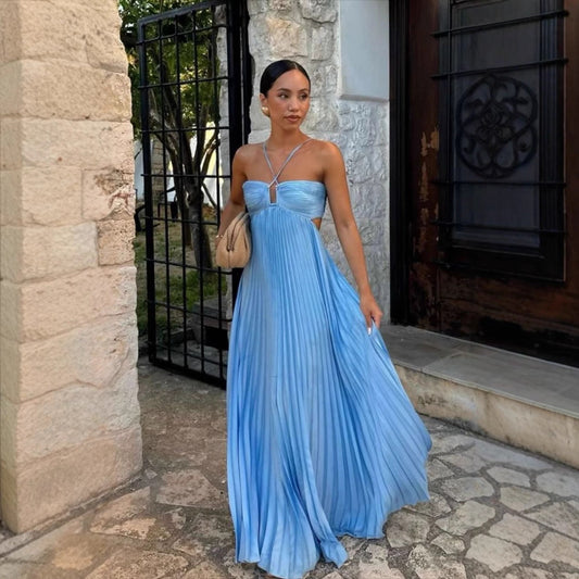 LUMELIA — Robe Maxi Tube, Taille Haute
