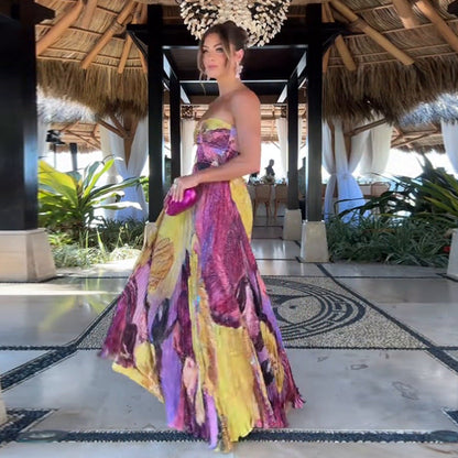 FLORÉLIA — Robe Longue Fleurie Élégante