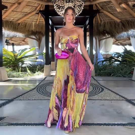 FLORÉLIA — Robe Longue Fleurie Élégante