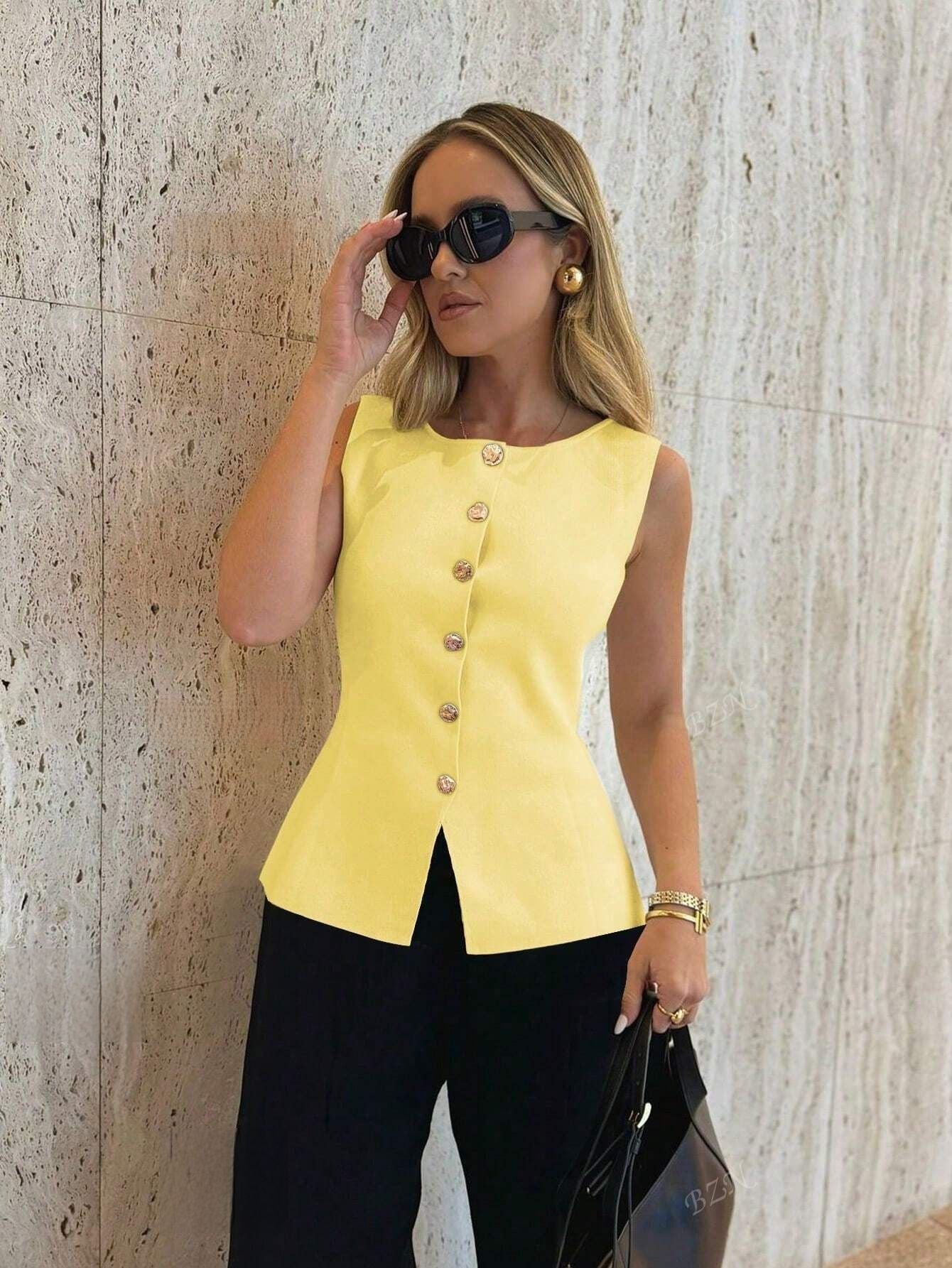 Gilet Femme Élégant – Style Artistique Rétro