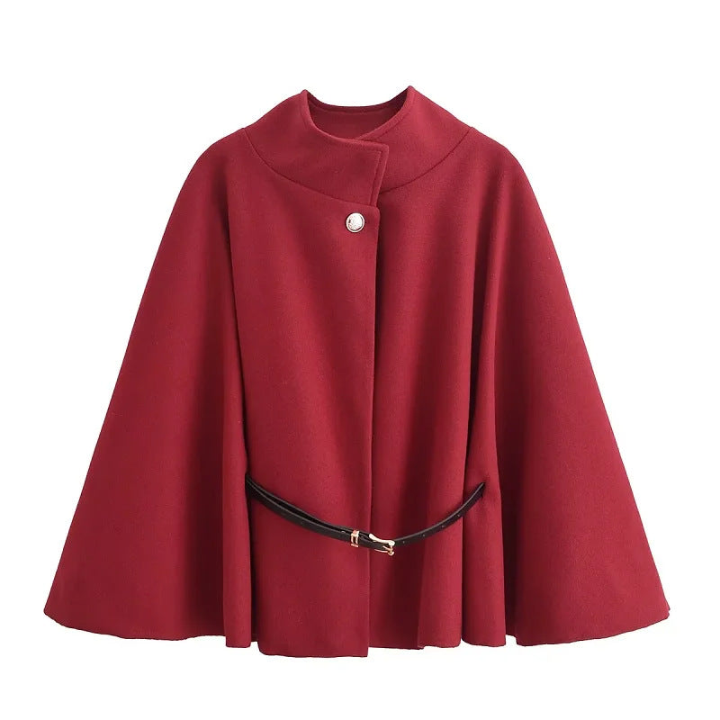 Manteau court en laine de printemps