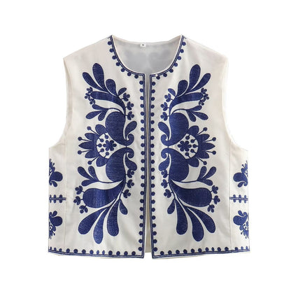 Top Femme à Fleurs Brodées – Style Bandeau Sans Bretelles