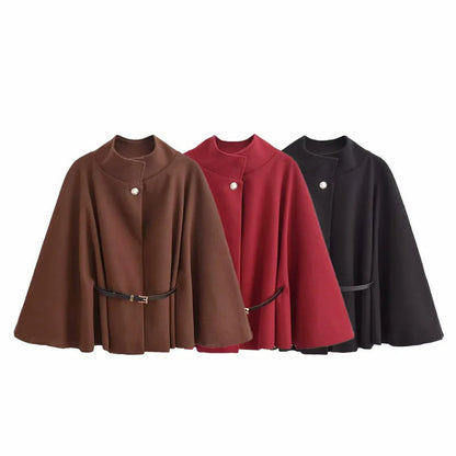 Manteau court en laine de printemps