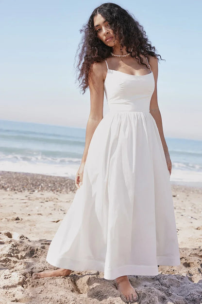 AZÉLYA — Robe Midi Minimaliste