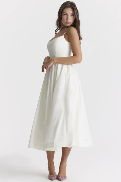 AZÉLYA — Robe Midi Minimaliste