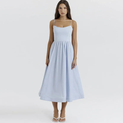 AZÉLYA — Robe Midi Minimaliste