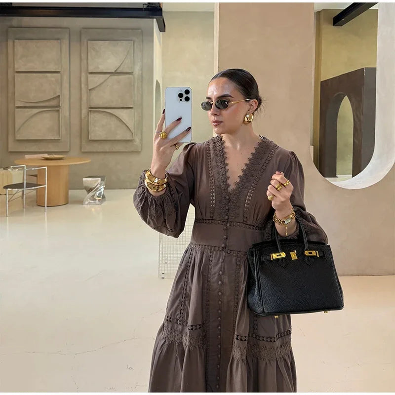 VELORIA — Robe Élégante Style Européen