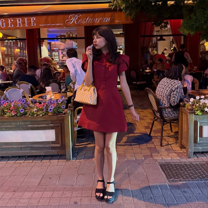 NOVELIA — Jupe Robe à Taille Haute