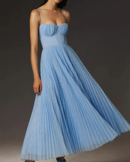 OLIVÉRA — Robe Longue Plissée Élégante