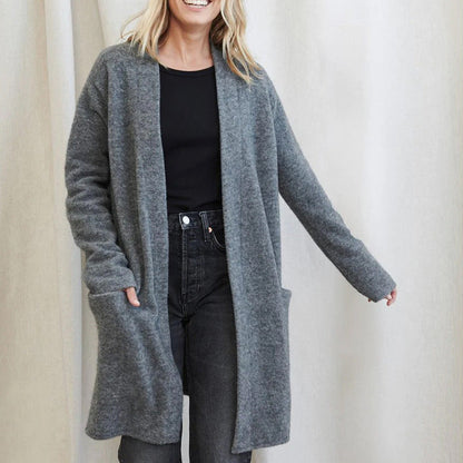 KNITÉA — Cardigan Long en Maille Élégant