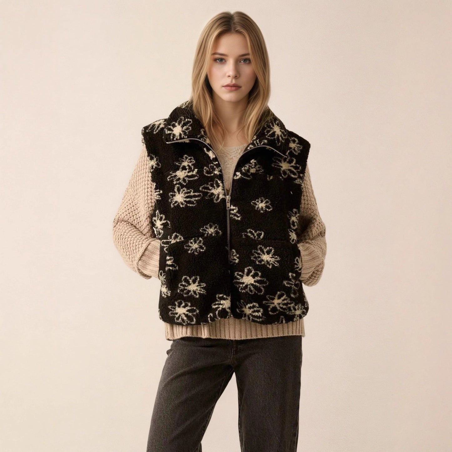 Gilet Femme Noir – Élégance et Confort
