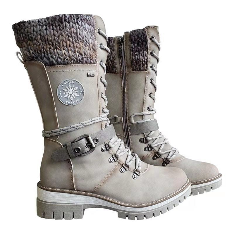 VÉLMORA — Bottines Martin d’Hiver à Talon Carré Haut
