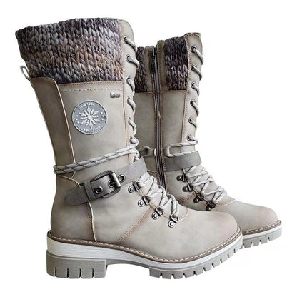 VÉLMORA — Bottines Martin d’Hiver à Talon Carré Haut